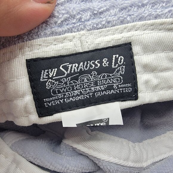 Levis Terry Cloth Womens Gray Bucket Hat With Bow Home Relax Casual Home - Picture 6 of 9